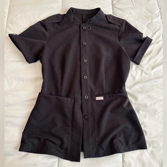 FIGS LIRA TOP IN BLACK SIZE XXS - Picture 2 of 3